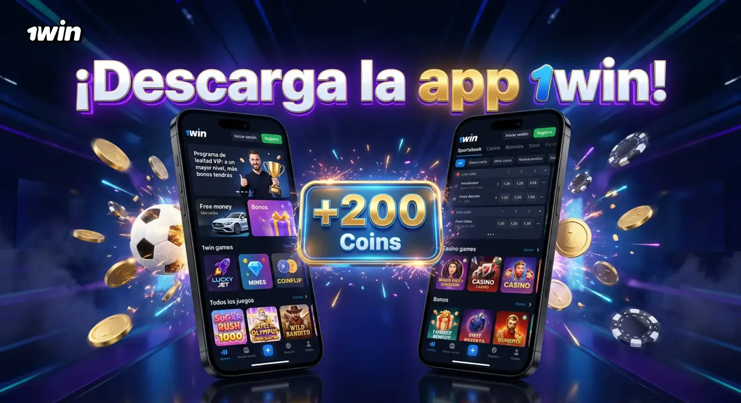 Aplicación de 1win abierta en tres teléfonos Android
